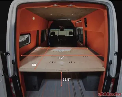 Flarespace Custom Wood Bed System Ford Transit 148 2007-2022 - 148 BED SYSTEM WOOD